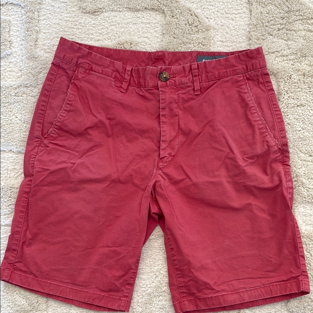 Bonobos Red Flat Front Shorts